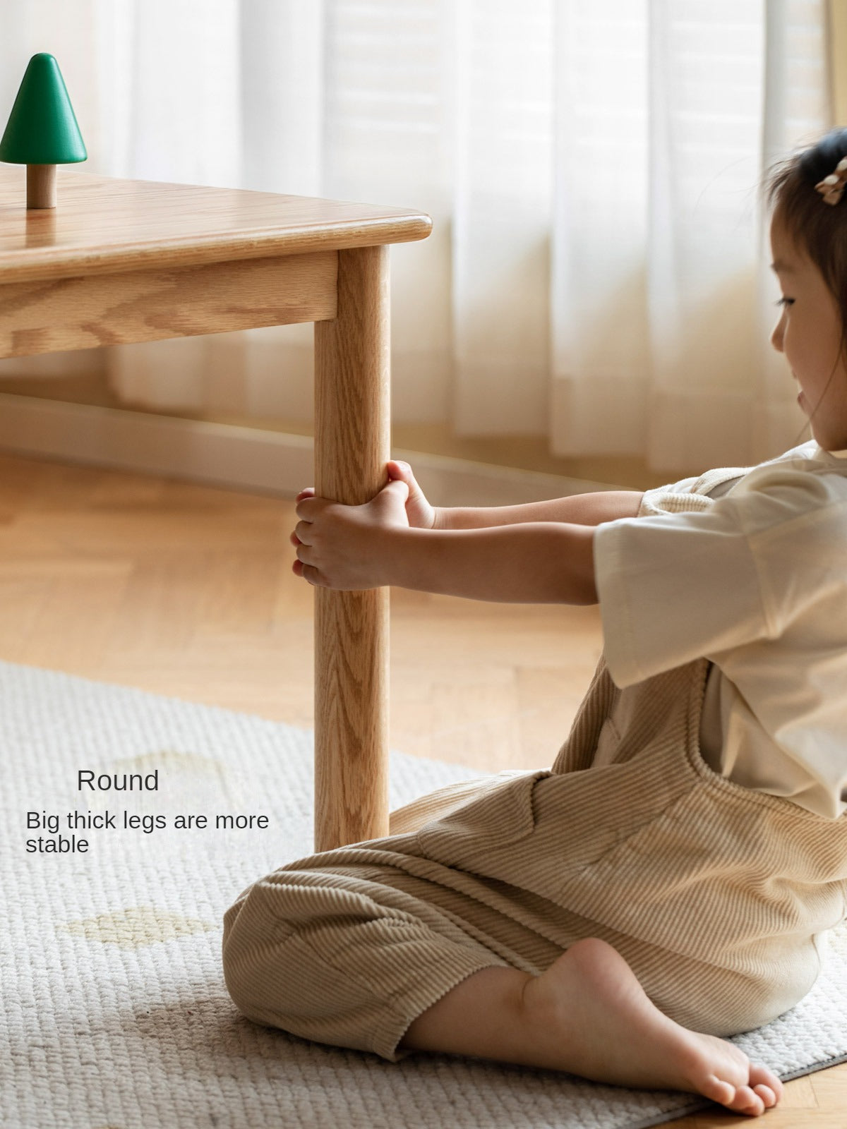 Oak Solid Wood Handmade Children's StudyTable