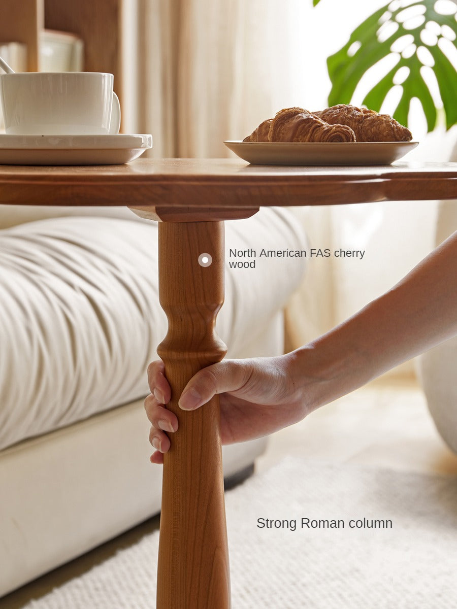 Cherry Solid Wood Retro Side Table