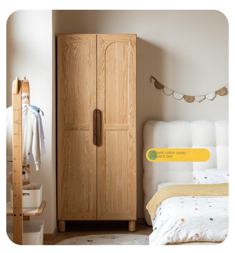 Oak Solid Wood Kid's Wardrobe