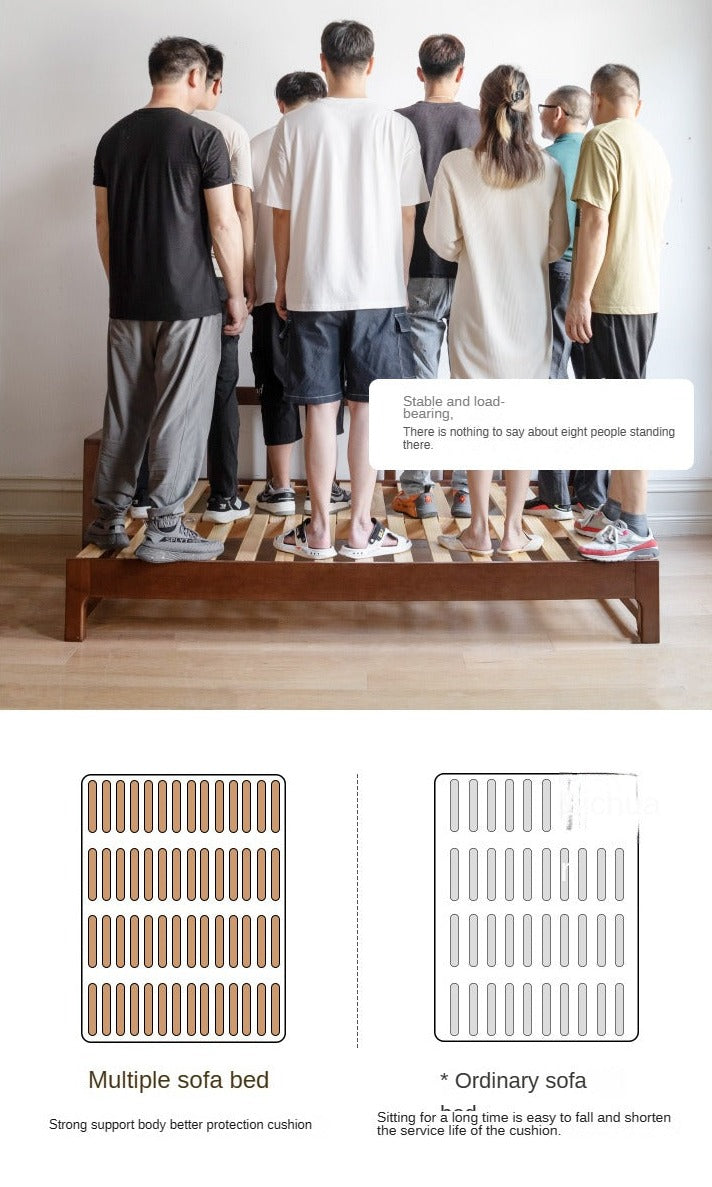 Oak, Beech Folding Multi-functional Storage Sofa Bed