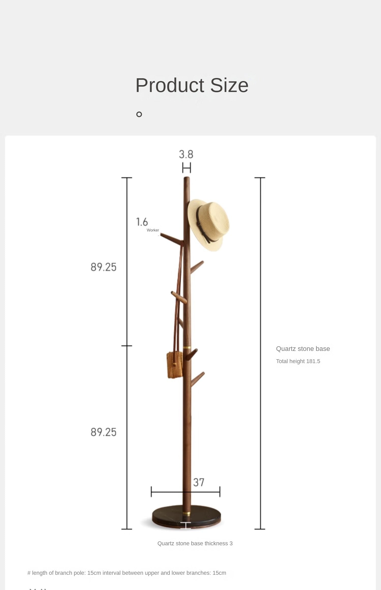 Black Walnut Solid Wood Clothes Hanger