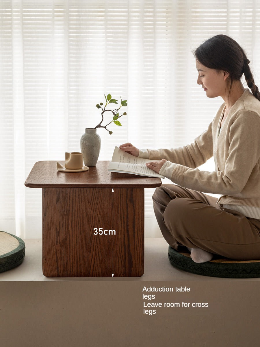 Oak Solid Wood Square Tea Table