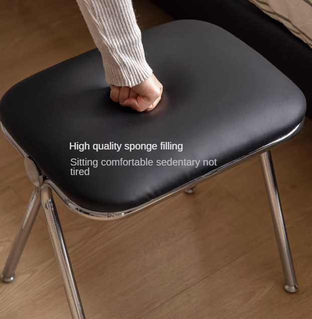 Organic Leather Soft Package Makeup Stool