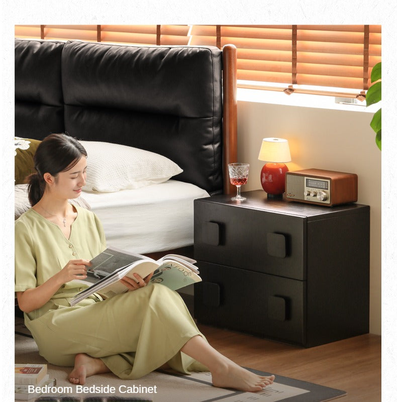 Poplar Solid Wood TV French Retro Floor Module Combination Side Cabinet.