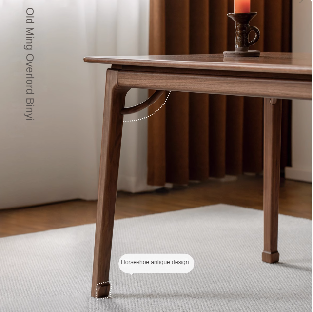 Black Walnut, Ash Solid Wood North American Dining Table