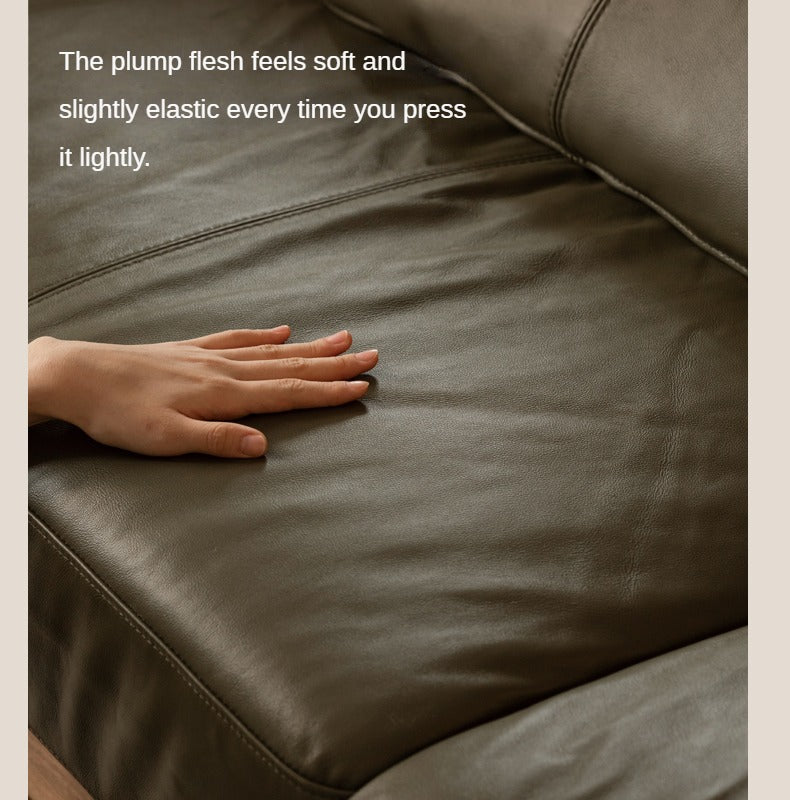 Black Walnut Solid Wood Modern Straight Sofa.