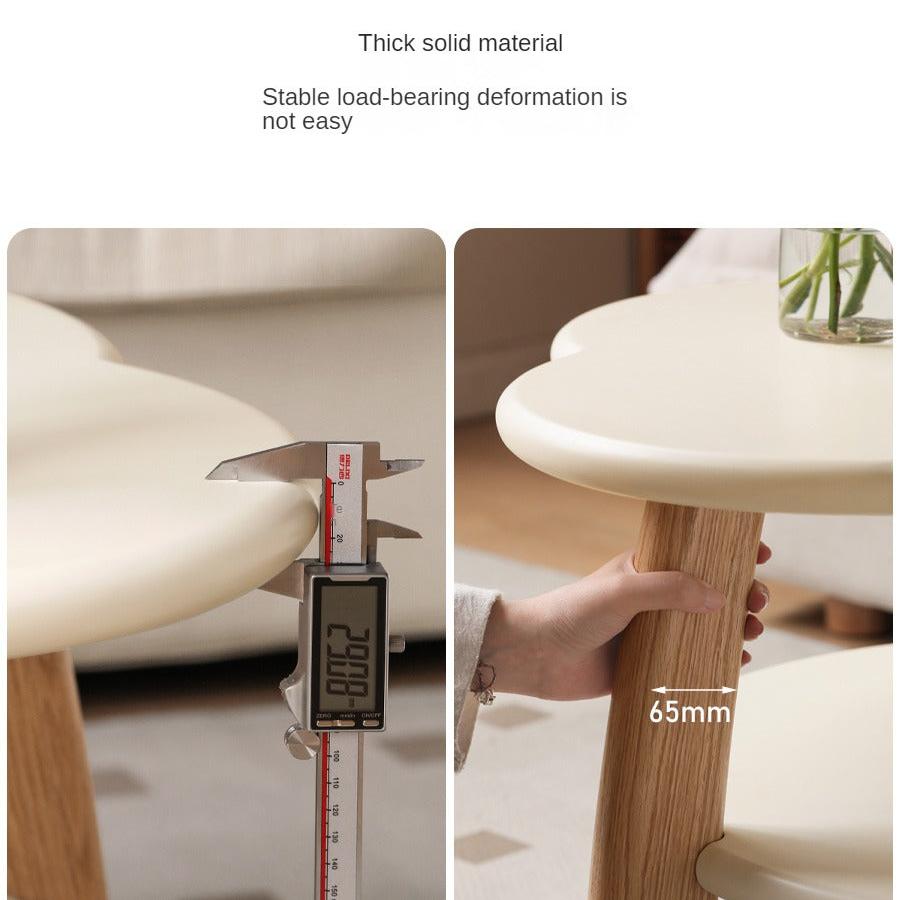 Poplar Solid Wood Cream Style Creative Coffee Table