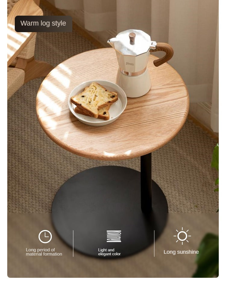 Black Walnut, Oak Solid Wood Side Table Modern