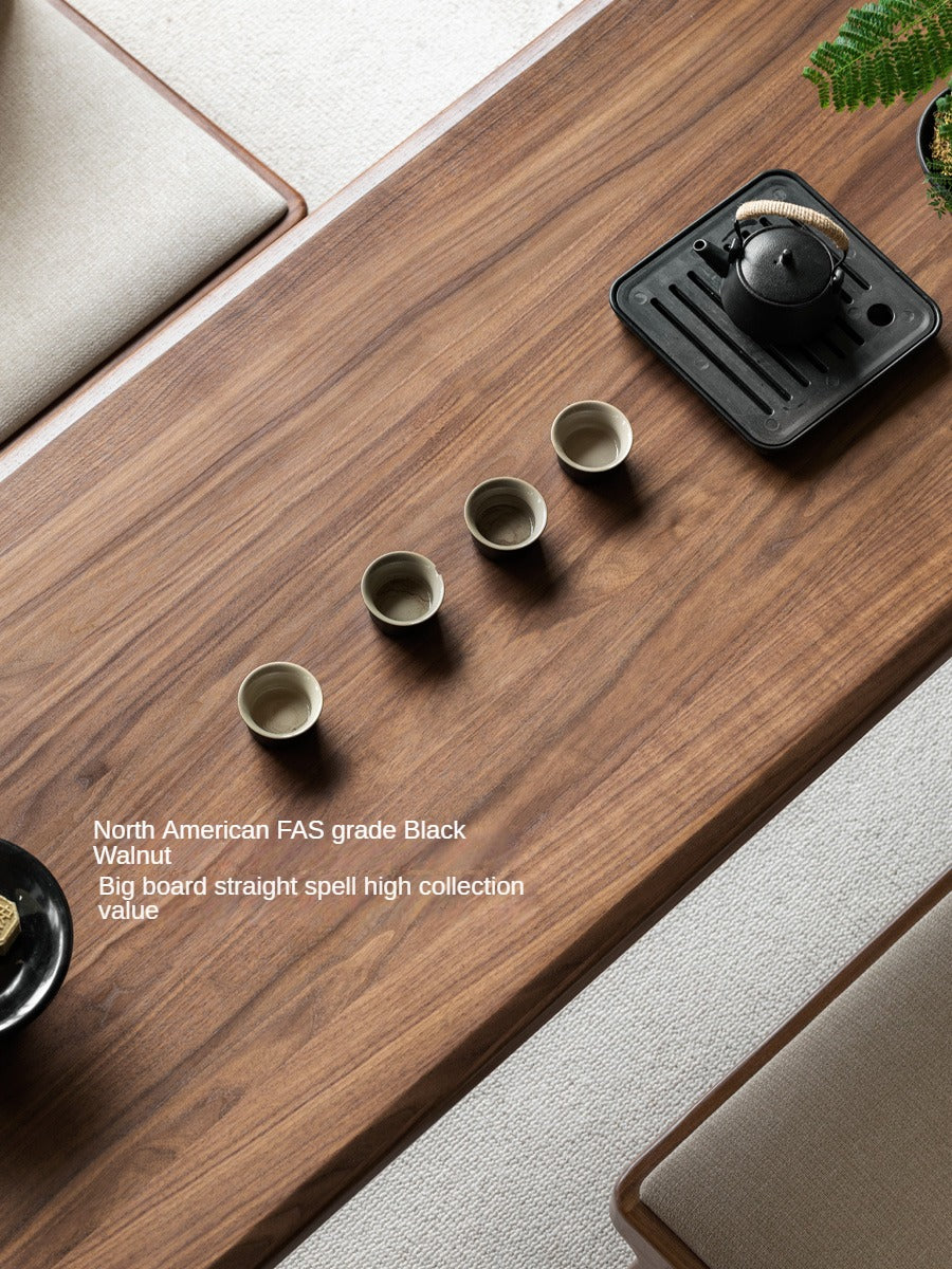 Black Walnut Solid Wood Modern Tea Table.