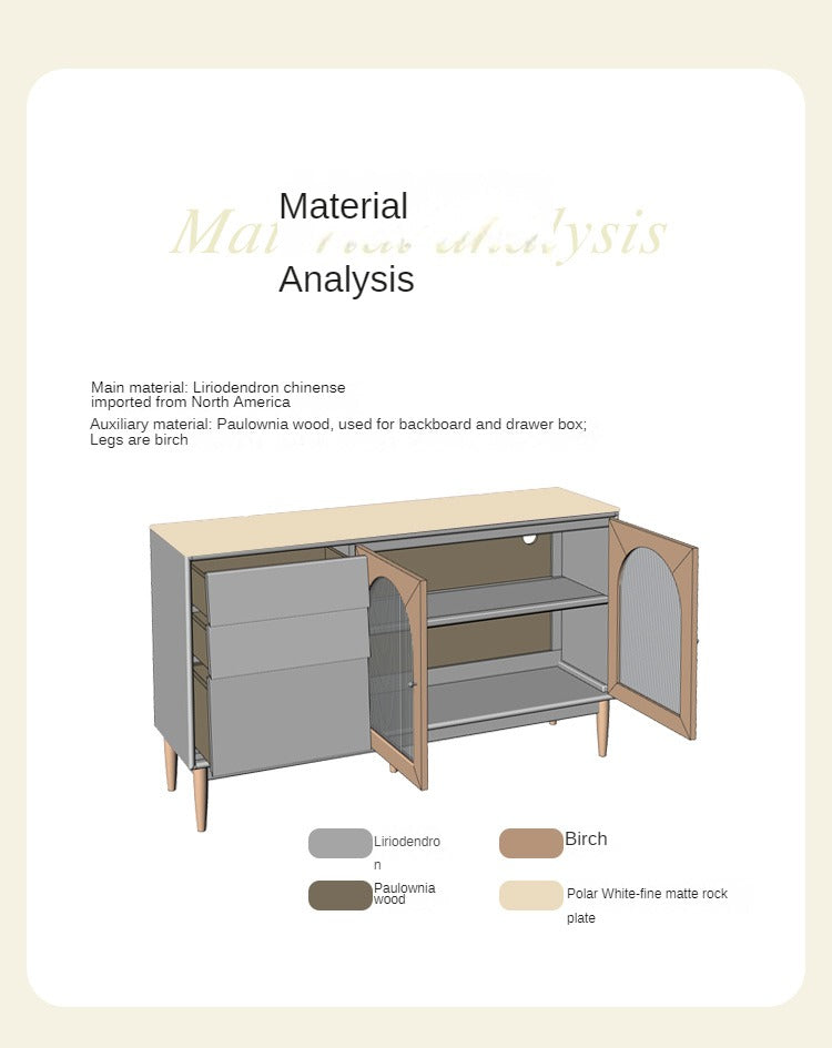 Sideboard, Buffet cabinet with slate top"