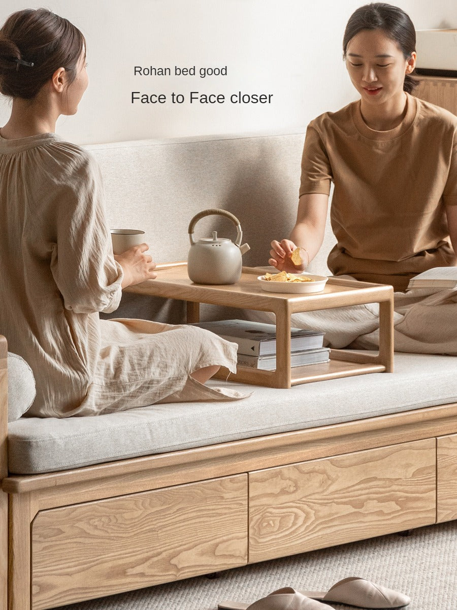Oak, Ash Solid Wood Bay Window Table