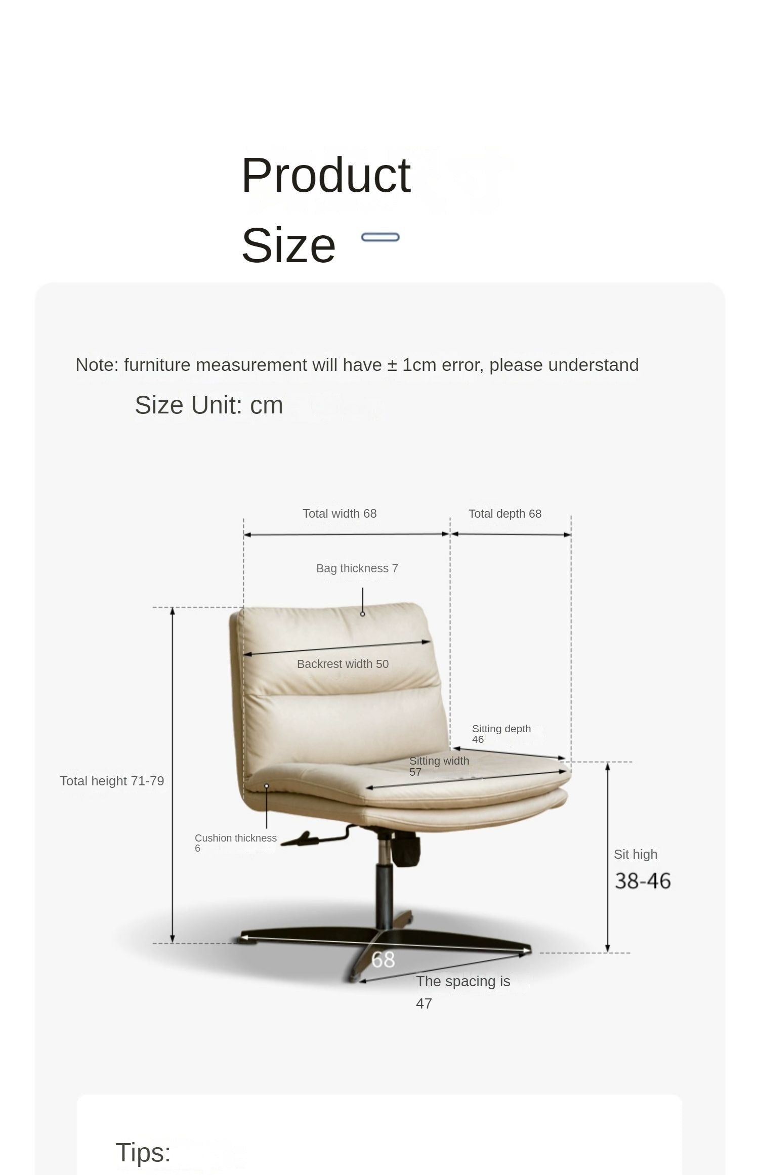 Cream Style Rotated/Lifted Makeup Chair
