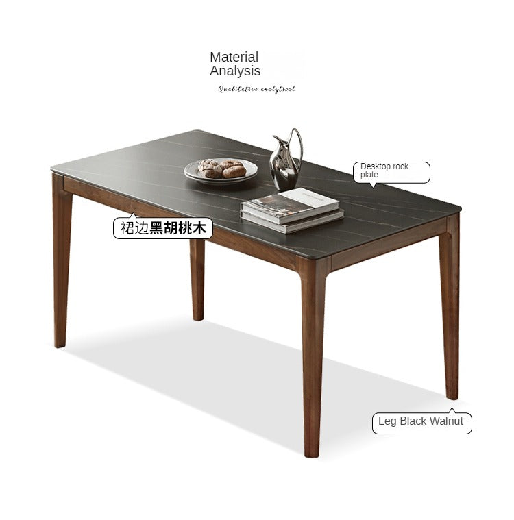 Dining Tables black walnut with slate top"