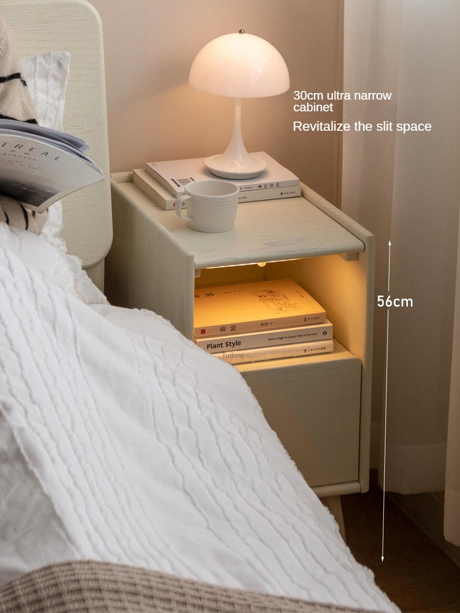 Solid Rubberwood Nightstand.