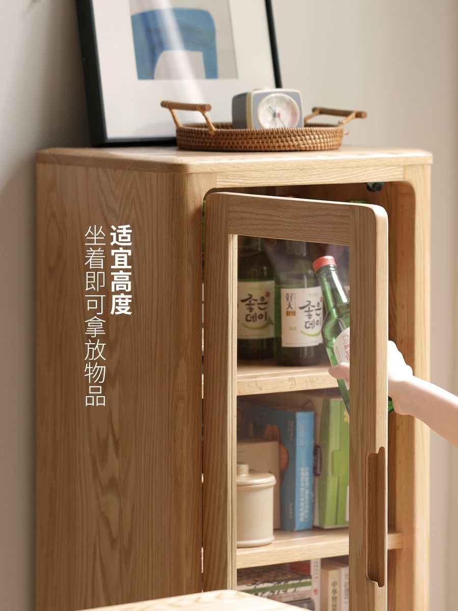 Oak Solid Wood Nordic Side Cabinet