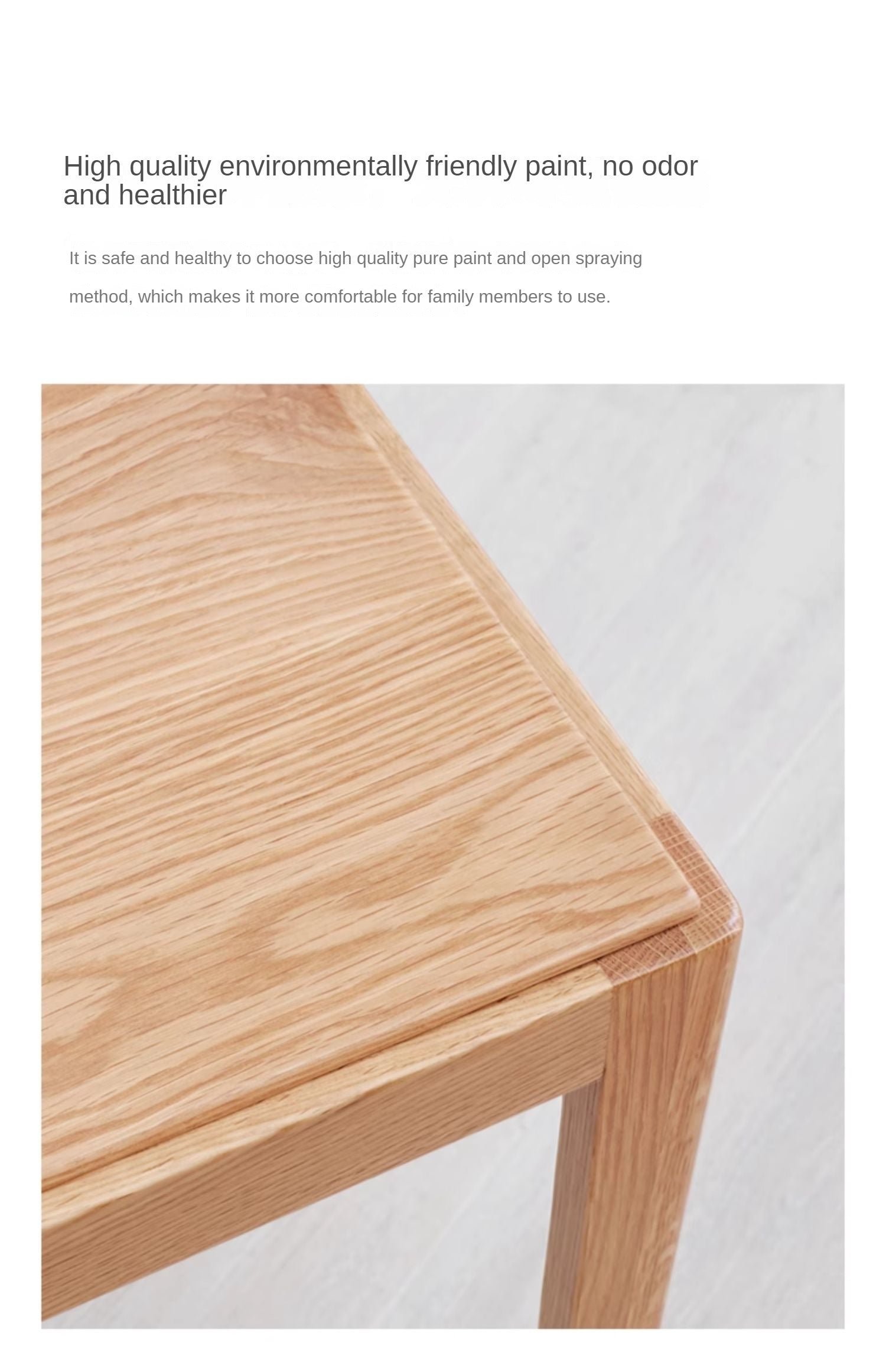 2pcs - Beech, Oak, Ash, Cherry Solid Wood, Solid RubberWood Foldable Nordic Square Stool