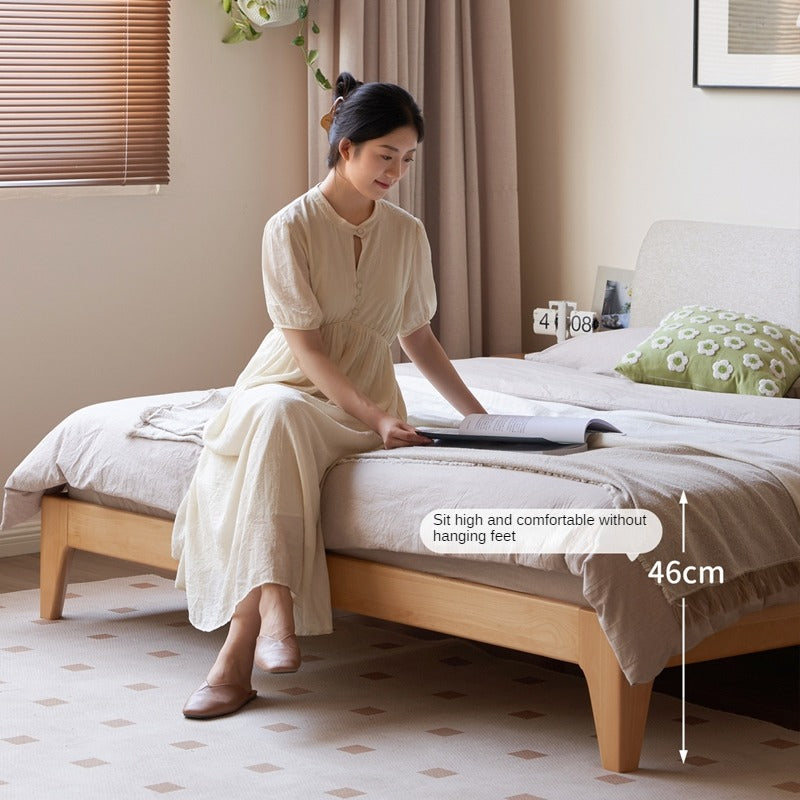 European Beech Solid Wood Soft Bed