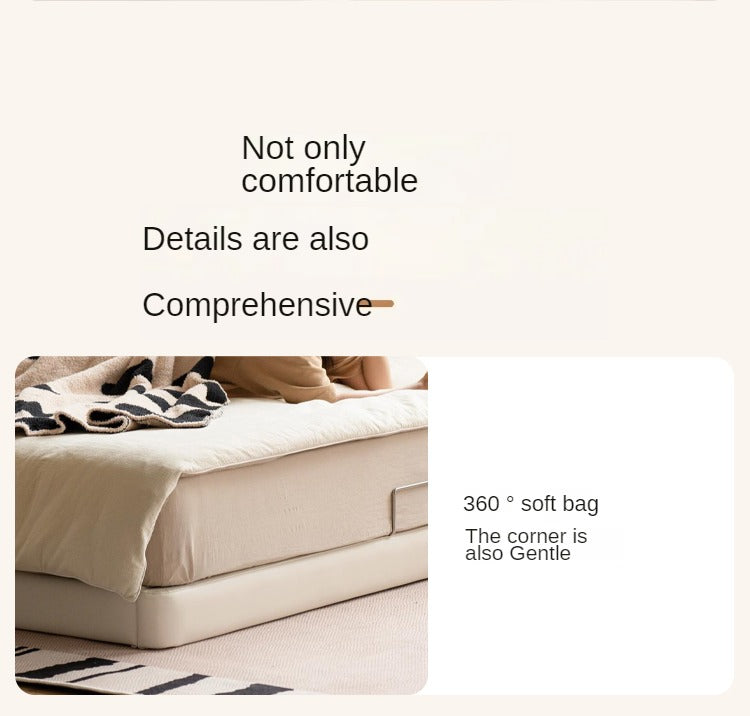 Organic Leather Art Floor Bed