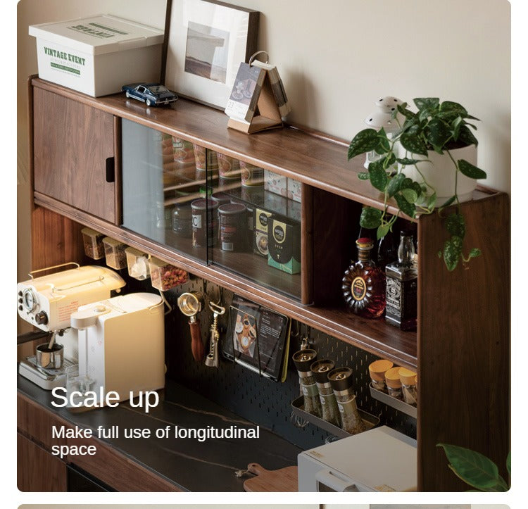 Black Walnut, South American Walnut Solid Wood Sideboard, Buffet Cabinet