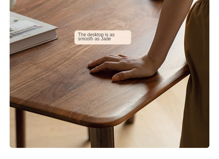 Sandalwood, Black Walnut Solid Wood North American Dining Table