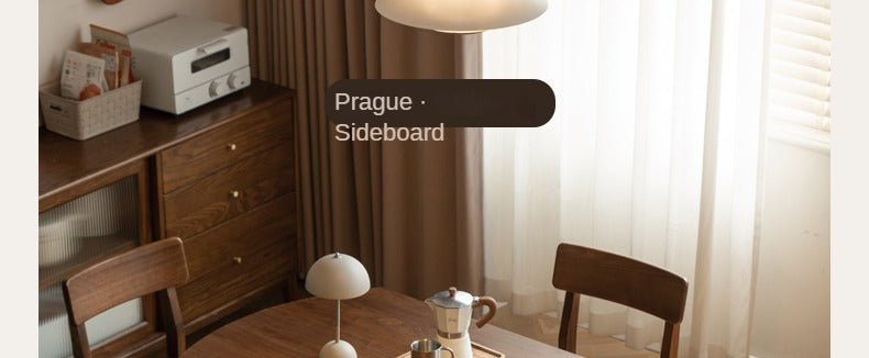 Black Walnut, Oak Solid Wood Modern Folding Round Dining Table