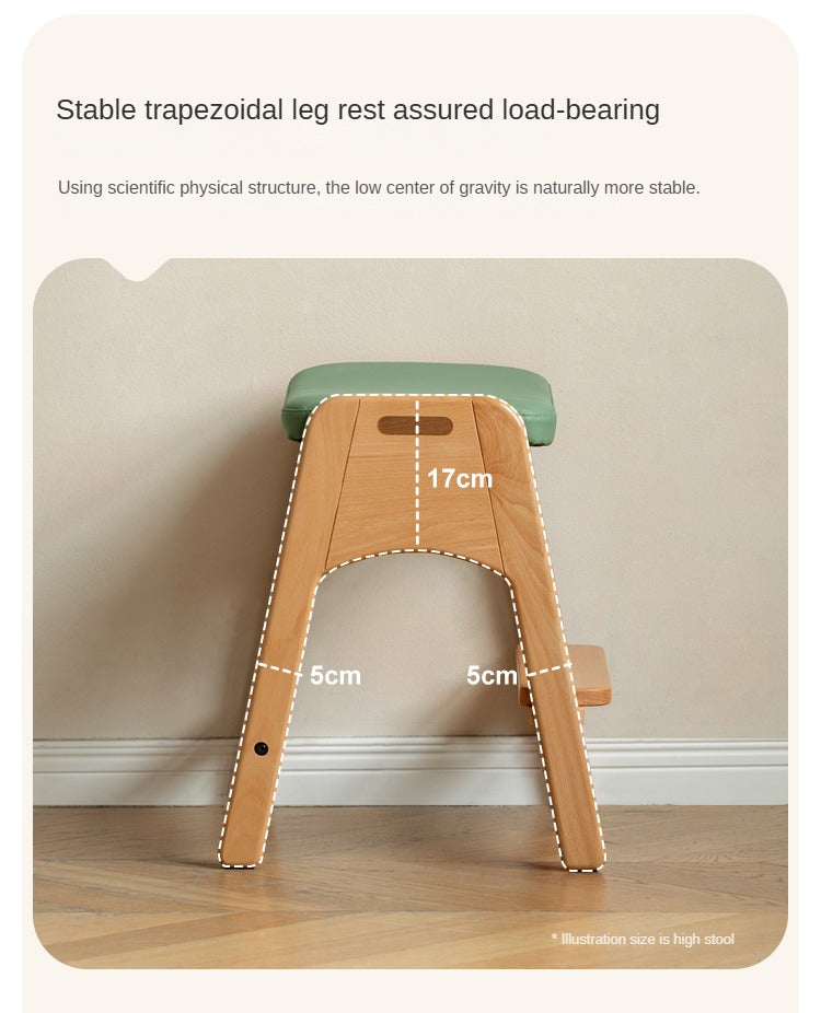 Beech Solid Wood Children's Lift Study Chair.
