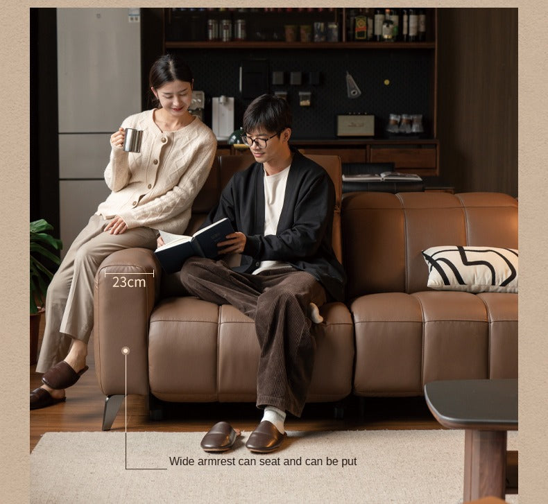 Electric Leather Zero Wall Function Sofa.