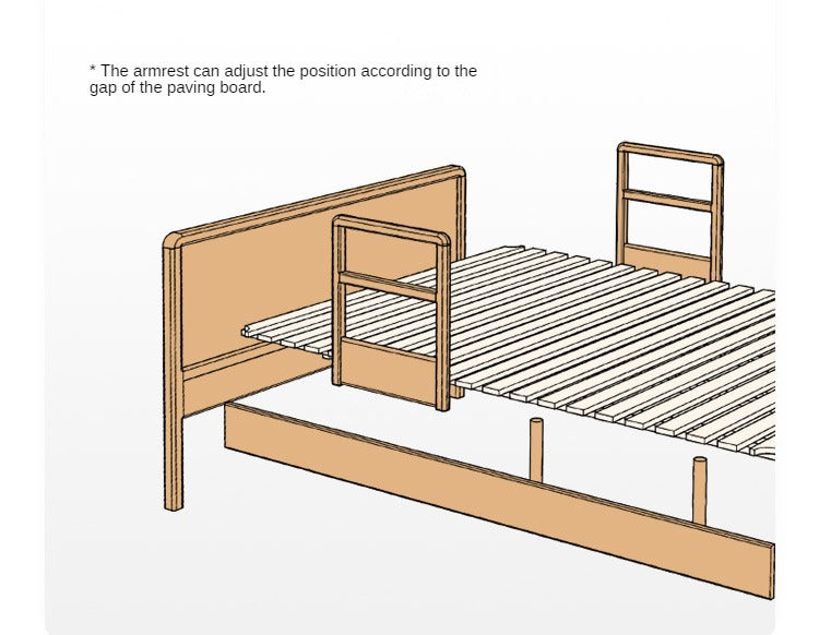 Oak Solid Wood Bed Elderly Bed Suitable For The Elderly High Bed