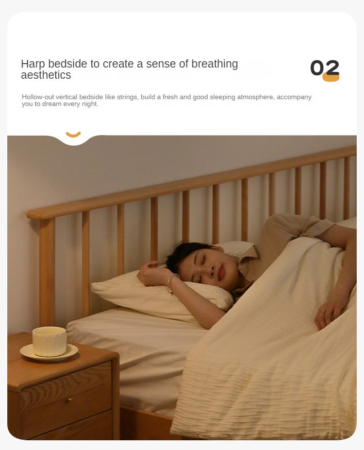 European Beech Solid Wood Windsor Bed