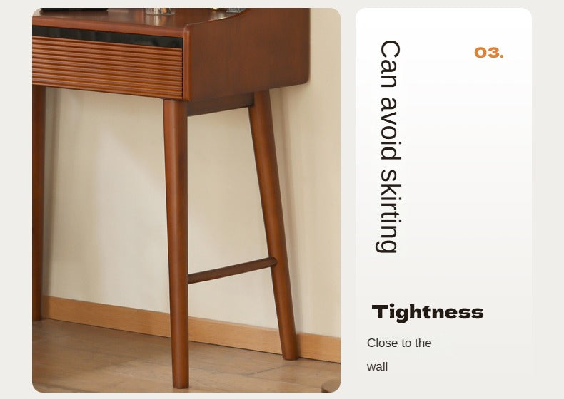 Poplar Solid Wood Retro Makeup Table.