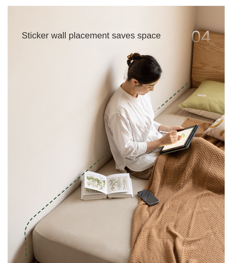 Oak,Rubberwood Solid Wood Box Simple Bed Log Style