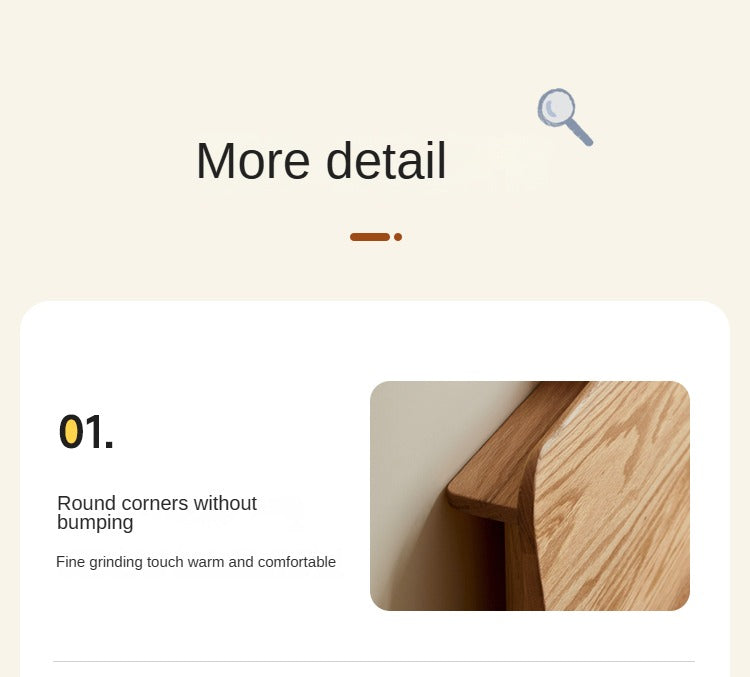 Oak Solid Wood,Rubber Wood Bed Modern Nordic