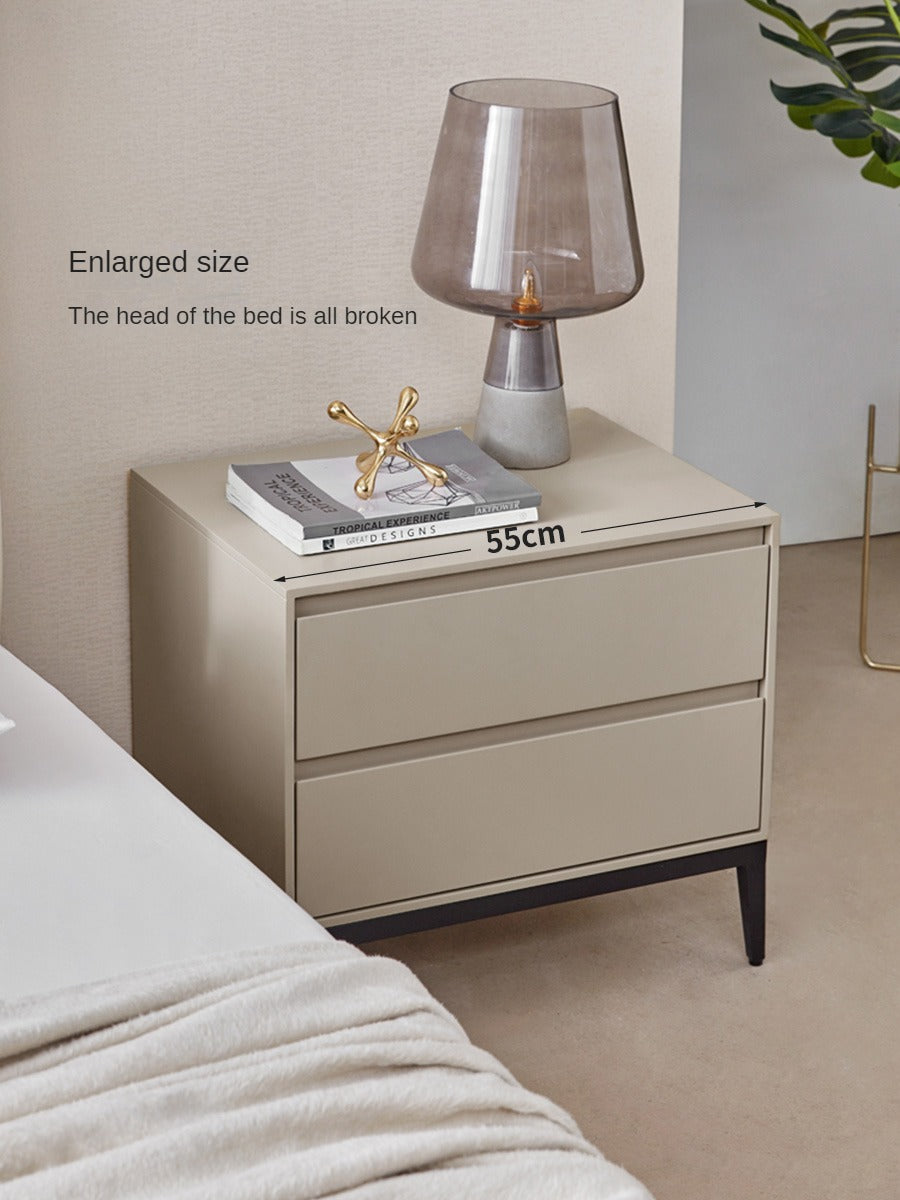 Poplar, Oak Solid Wood Nightstand.