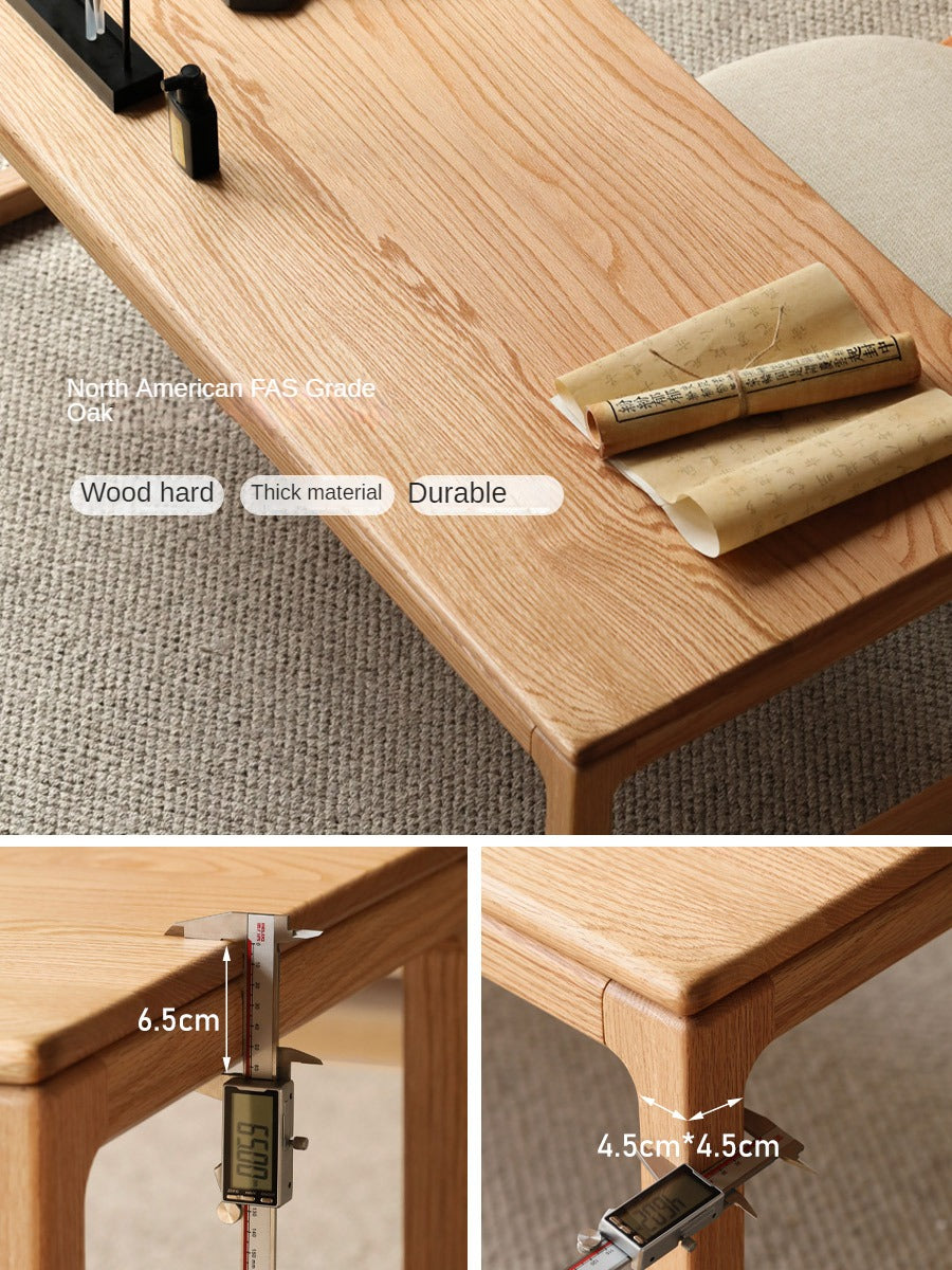 Oak, Black Walnut, Ash Solid Wood Japanese Style Tea Table