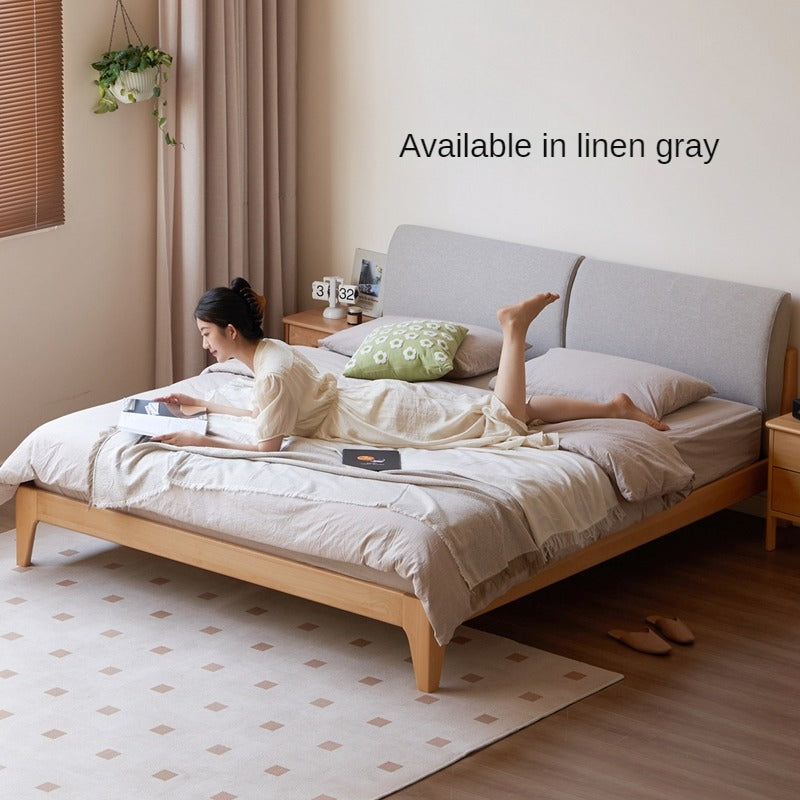 European Beech Solid Wood Soft Bed