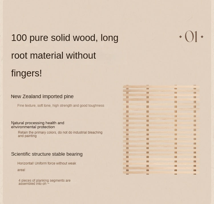 Black Walnut, Poplar Solid Wood Big Bed Retro French