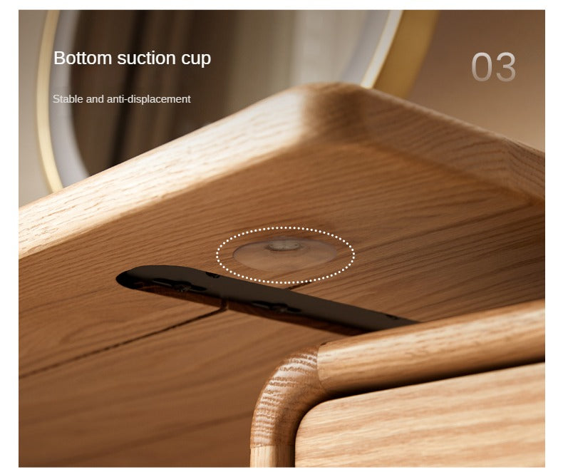 Oak Solid Wood Retractable Dressing Table.