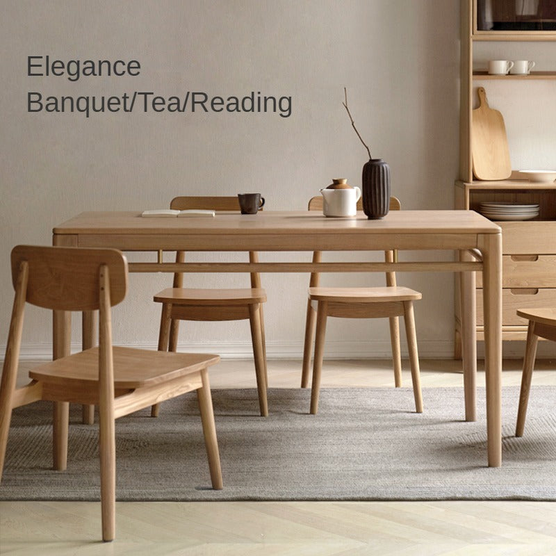 Ash Solid Wood Modern Dining Table
