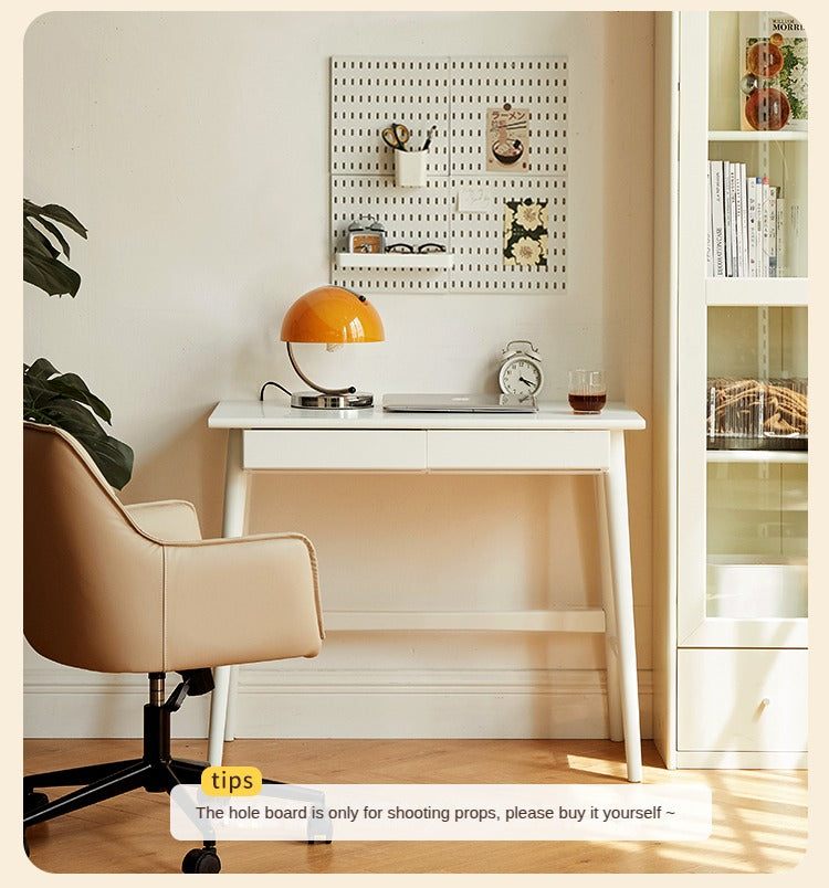 Rubberwood Solid Wood Modern Cream Style Study Desk