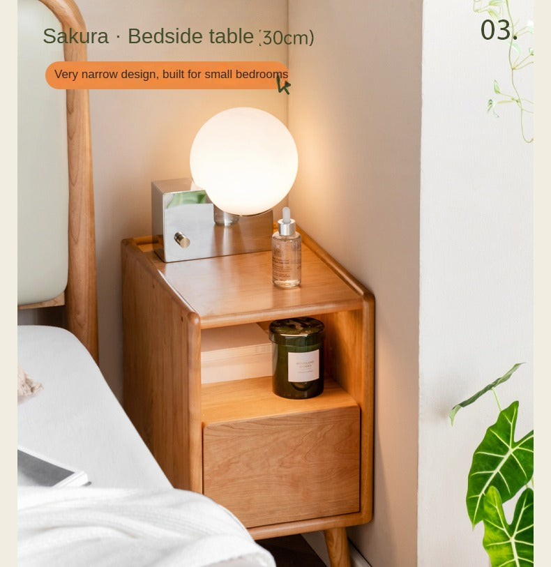 Cherry Solid Wood Nightstands bedside tables