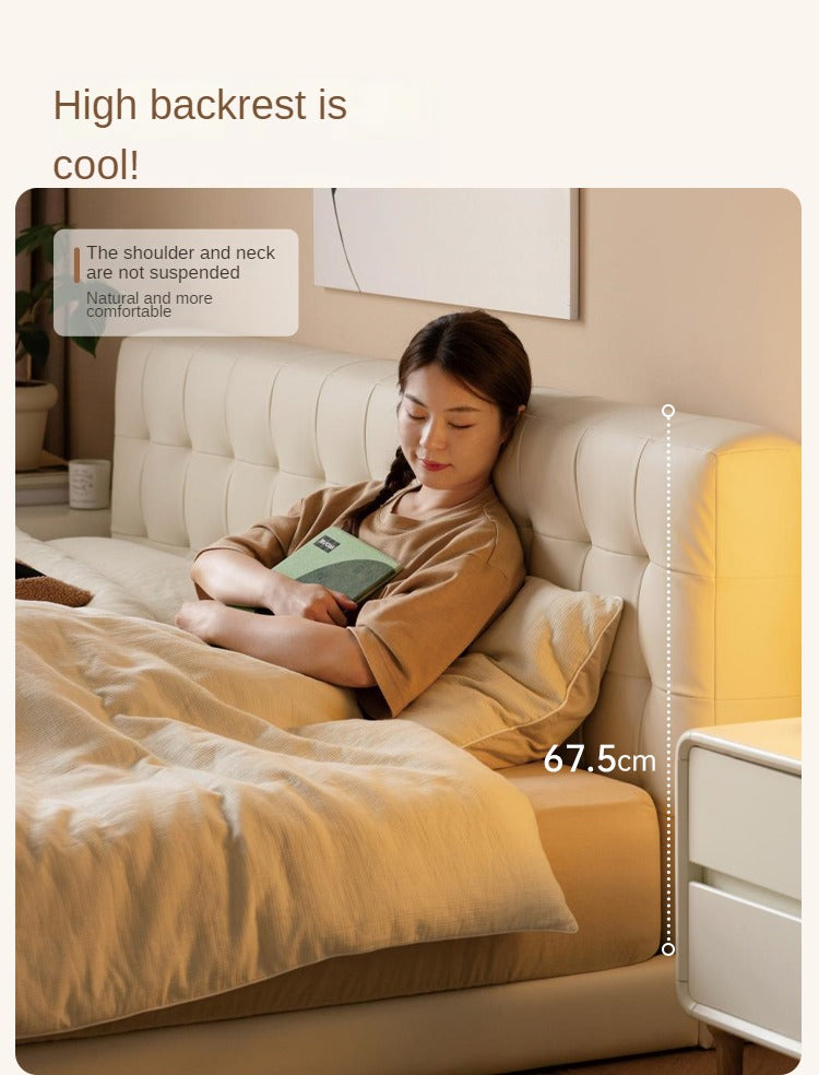 Organic Leather Art Floor Bed