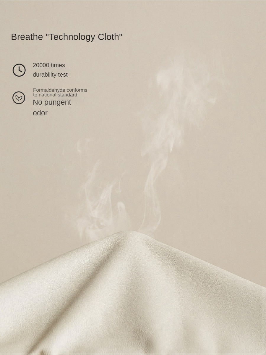 Oak, Rubber wood Solid Wood Bed Technology Fabric,Suede