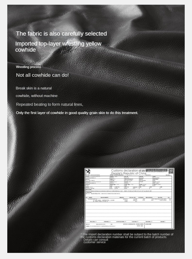 Black High-end Leather Suspension Bed