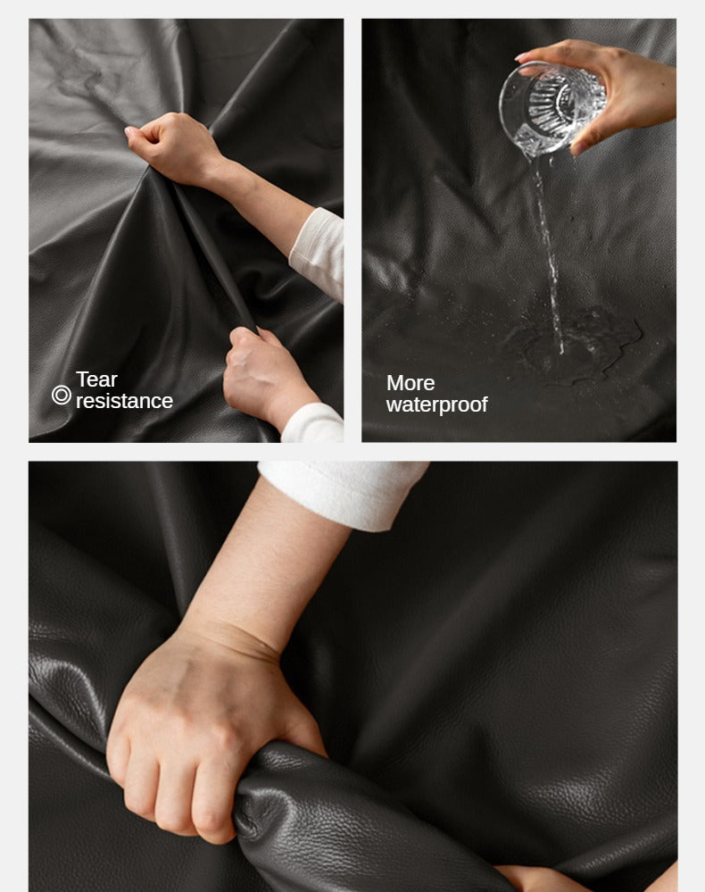 Genuine leather Sofa Bed Italian Light Luxury.