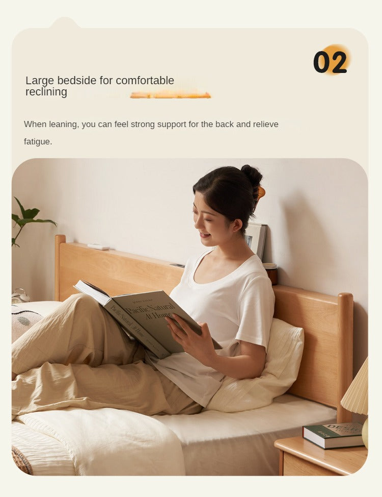 European Beech Solid Wood Bed