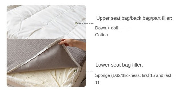 Oak Solid Wood Floor to Floor Tall Sofa.