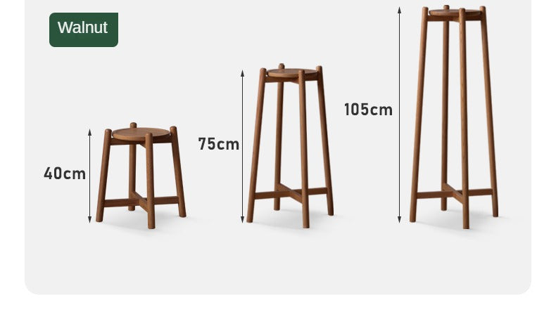 Oak Solid Wood Flower Rack Storage Rack