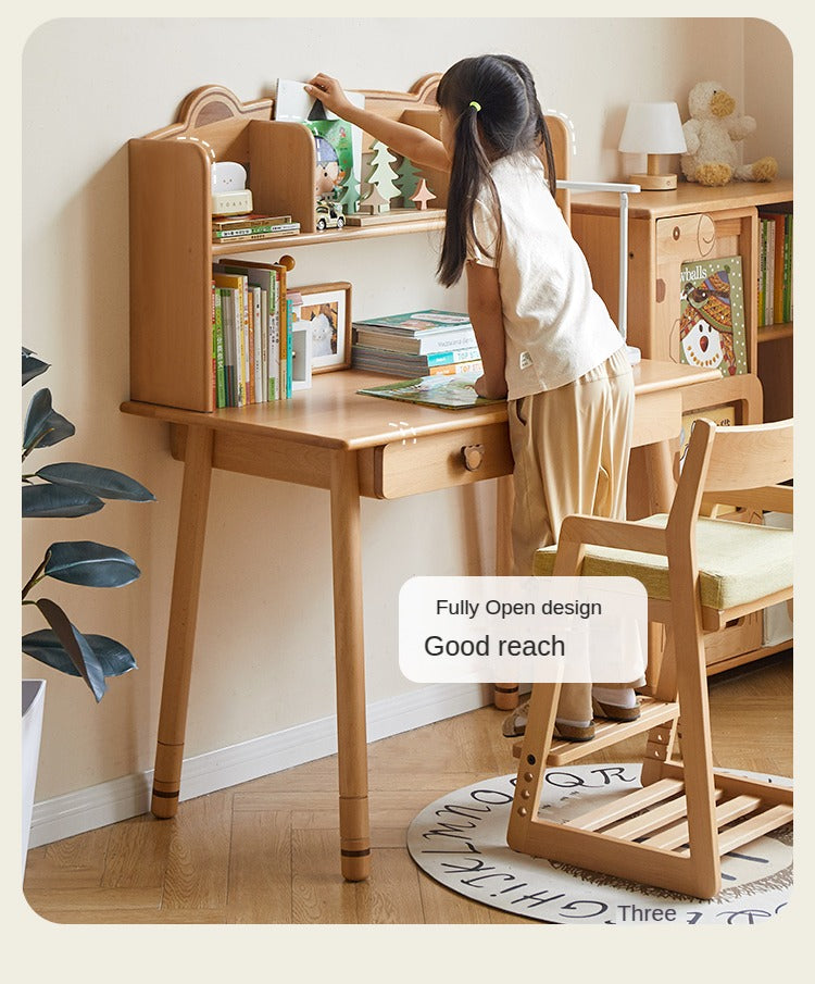 Beech, Oak Solid Wood Children's Study Table