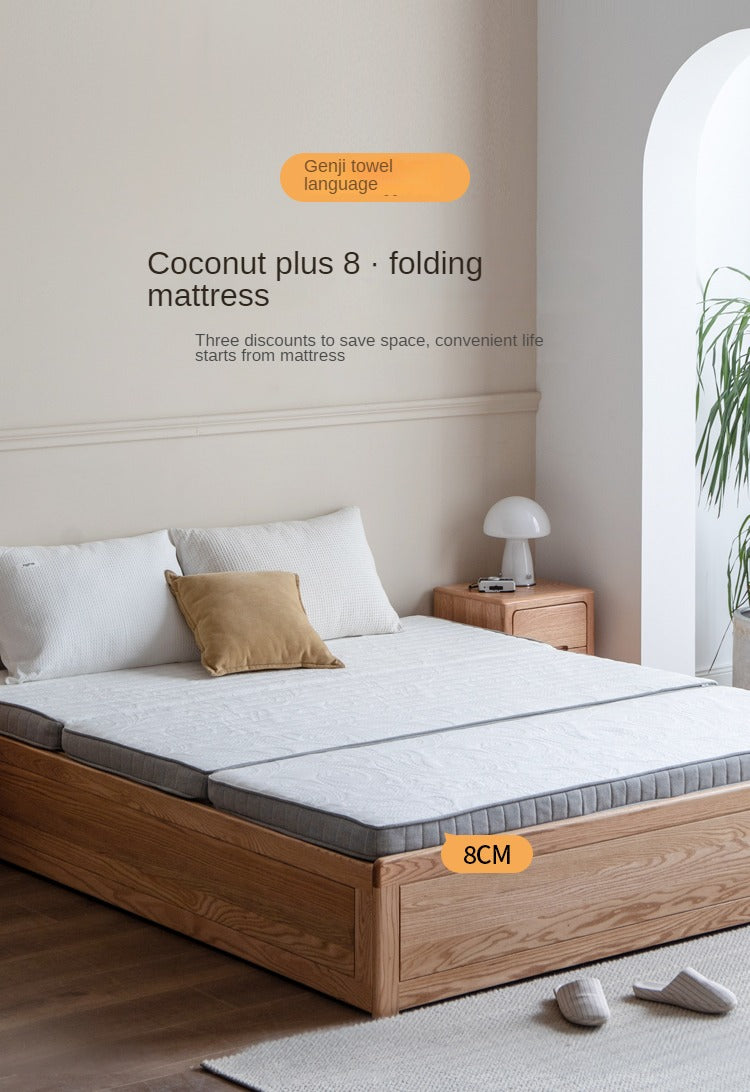 Coconut palm latex three-fold mattress with Spine Protection 8cm :