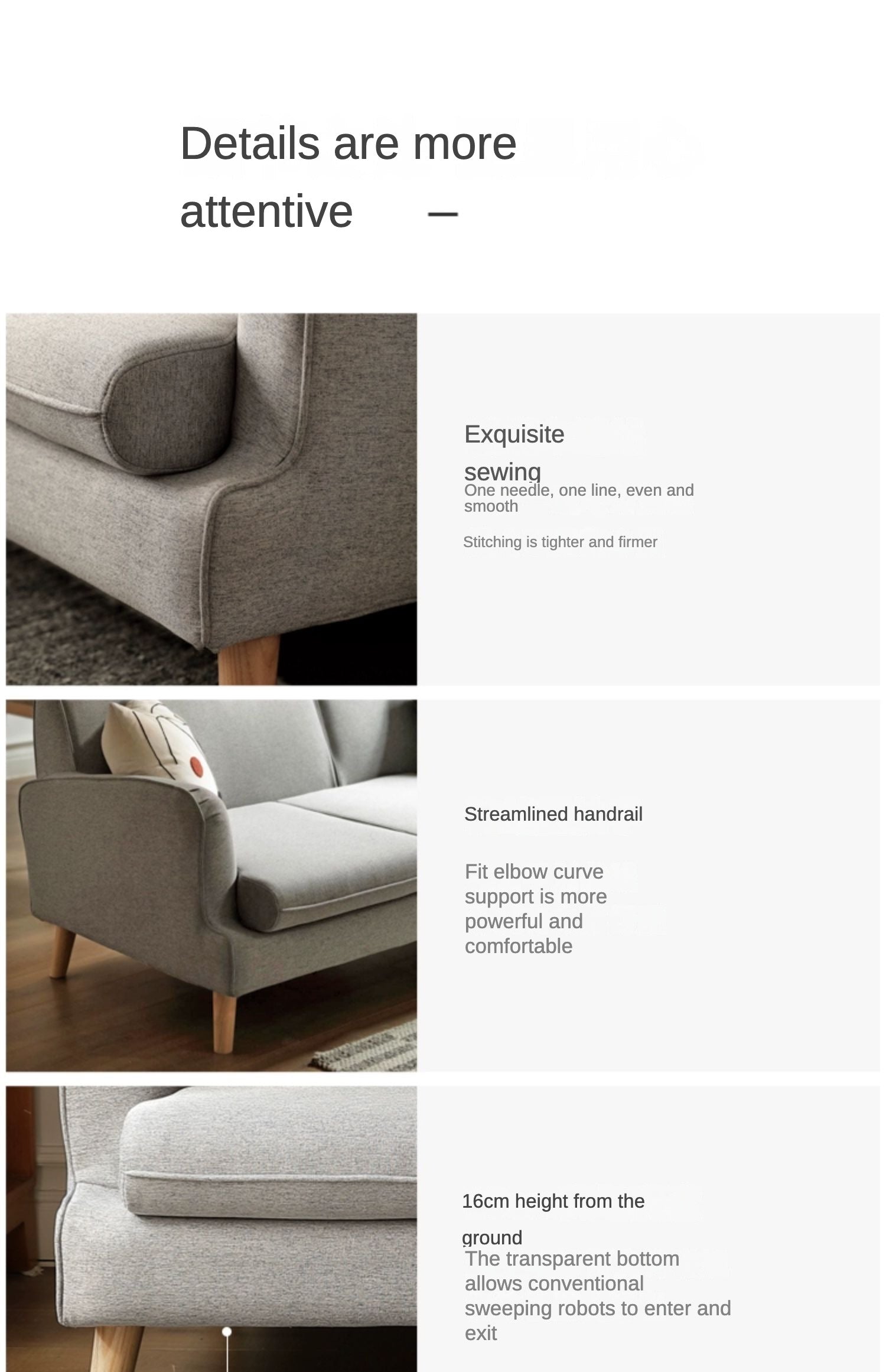 Fabric Simple Modern Sofa.